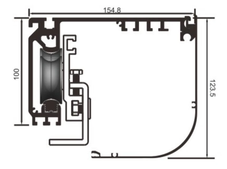 sectional view size